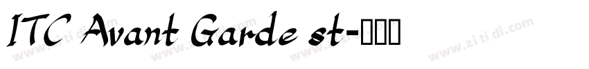 ITC Avant Garde st字体转换